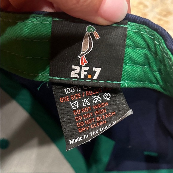 24.7 Navy and Green Duck Embroidered Cap - Picture 7 of 8